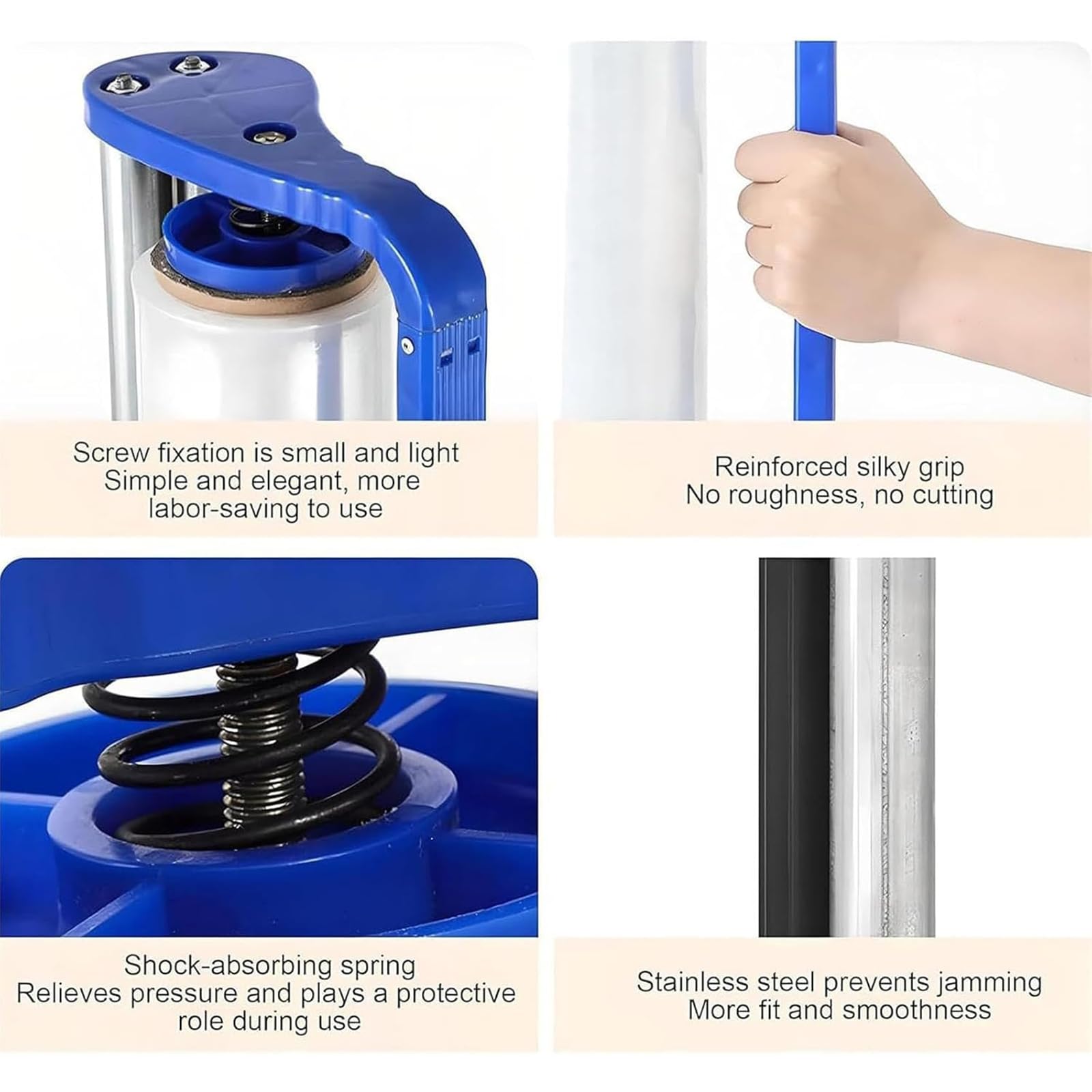 Machine d'emballage sous Film Étirable De 50 Cm, Distributeur De Film Étirable, Diamètre Intérieur du Tube : 76 mm, Lisse Et Anti-adhérent, avec Séparateur Intégré, pour L'emballage Express