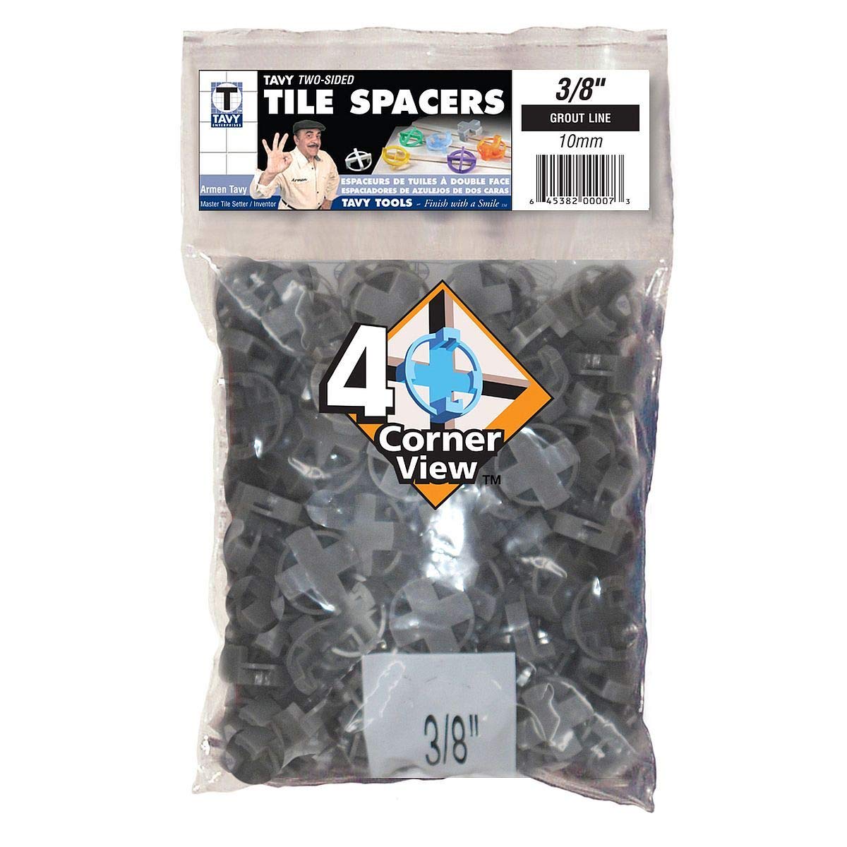 Tavy 3/8" Gray Tile Spacers (100/Bag)