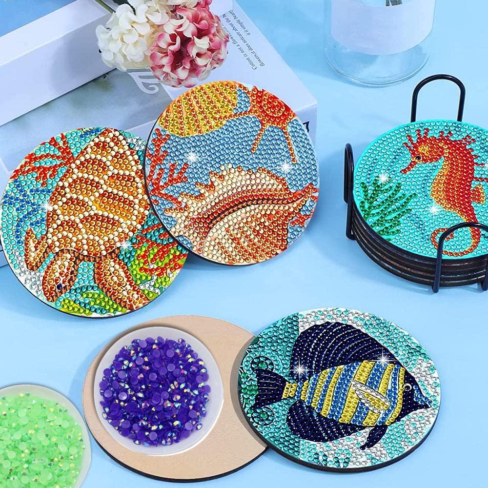 Perline Diamond Painting Rotonde-20.000 Diamanti Rotondi/20 Colori-Accessori per Diamond Painting per l’arte Fai‑da‑te