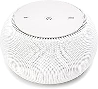SNOOZ Pro Smart White Noise Machine with Real Fan, Travel Case, App Control & Non-Looping Sound - Adjustable Tone for Deep Sleep