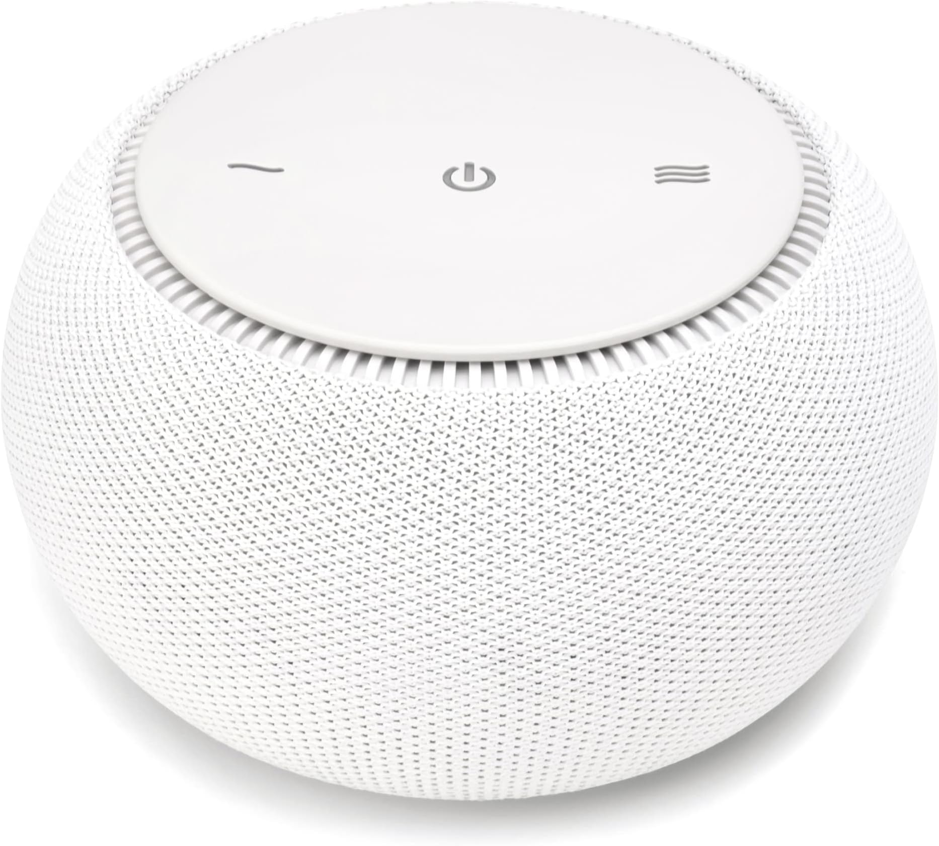 Pro - Smart White Noise Machine & Travel Case - Real Fan Inside, Non-Looping White Noise, Adjustable Tone & Volume - App-Based Remote Control & Sleep Timer (Cotton)
