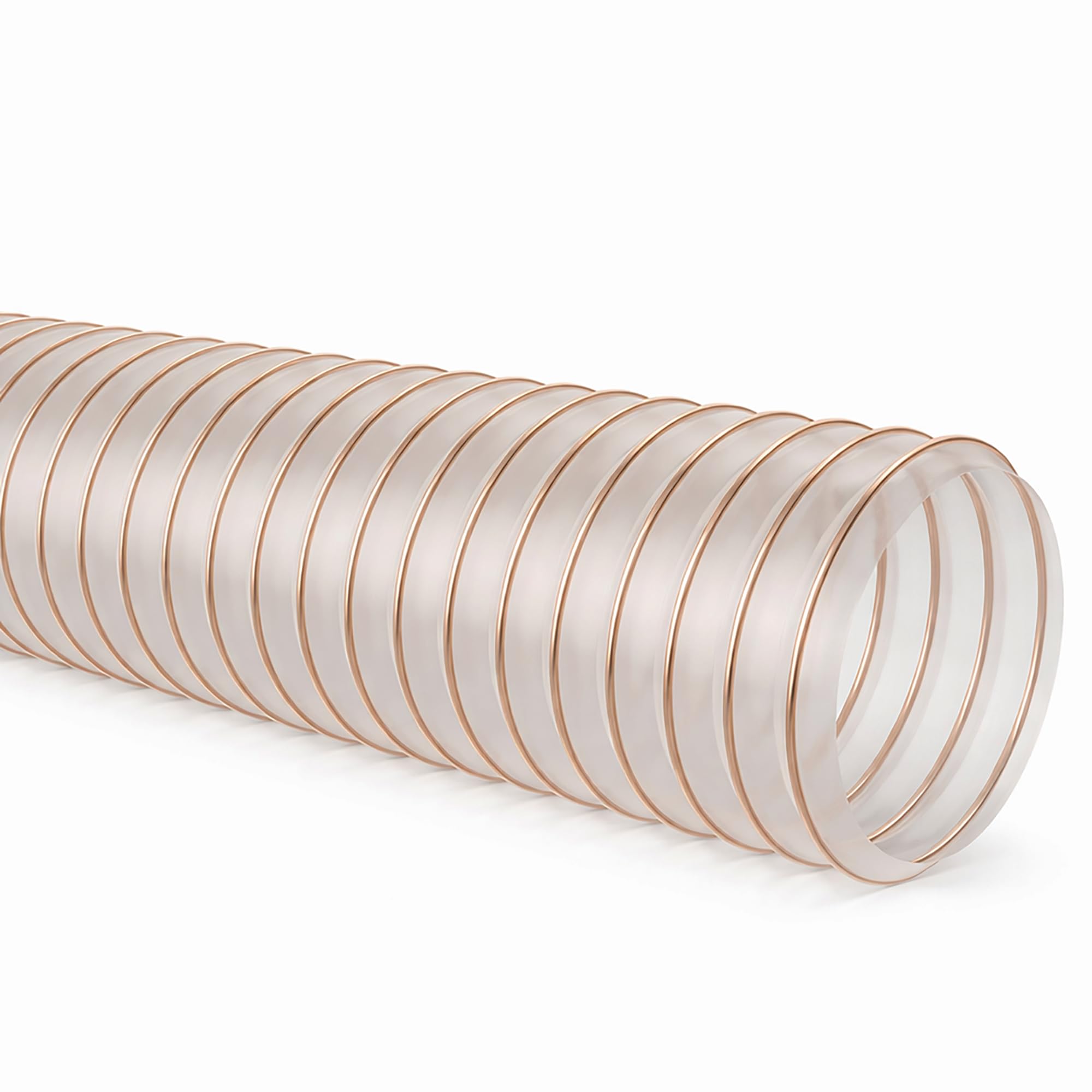 AWM Absaugschlauch Ø 100 mm transparent 0,4 mm Absauganlage Spiralschlauch schwer entflammbar Flexschlauch (5 Meter)