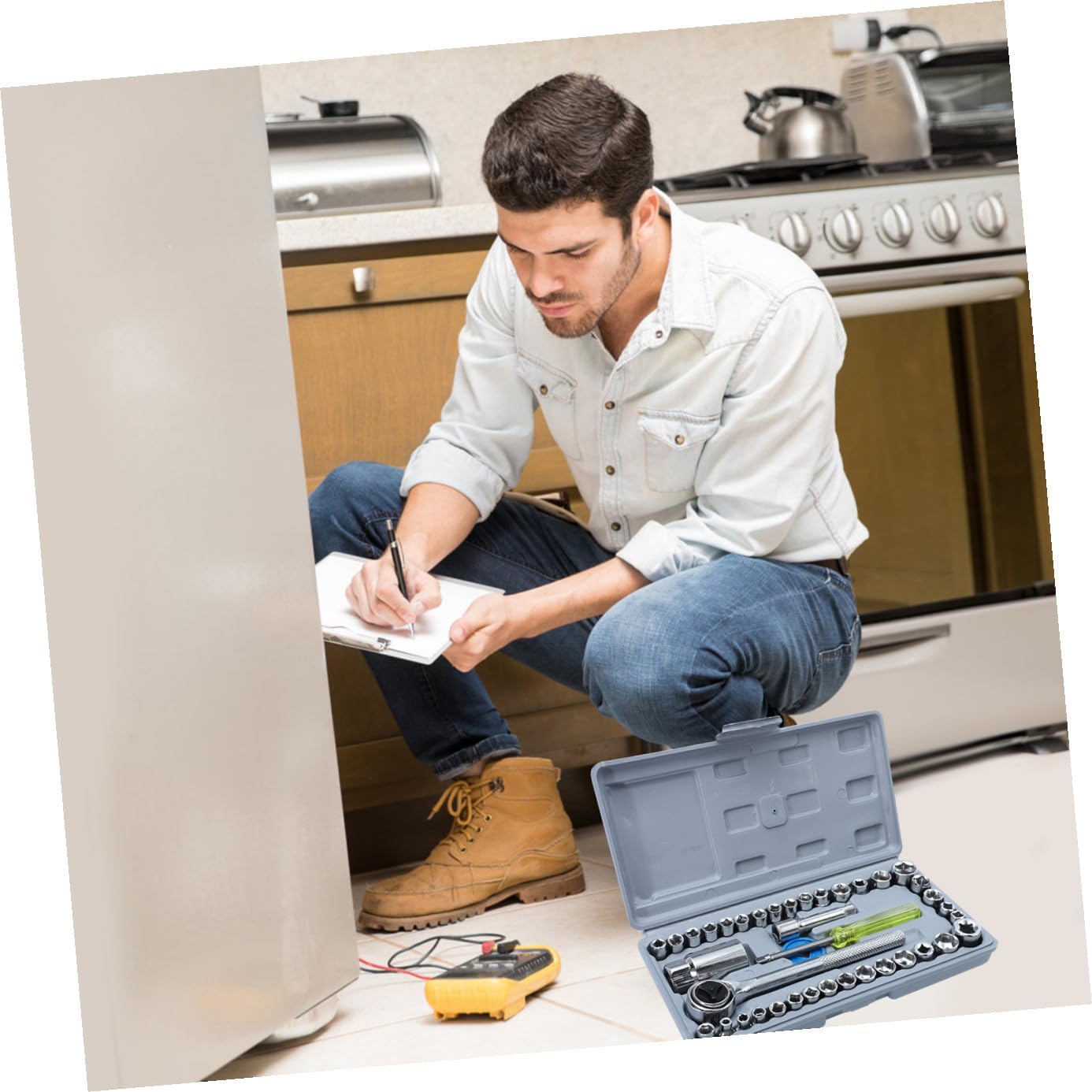 Auto Repair Wrench Replacement Socket Wrench Tool Ratchet and Sae Ratchet Socket