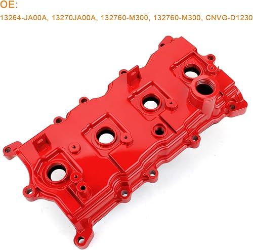 Miniatura 6 de MILIPARTS Tapa de válvula de aluminio con pernos de junta Tapa de filtro de aceite compatible con Nissan Altima Sentra SE-R 2007-2013 2.5L reemplaza