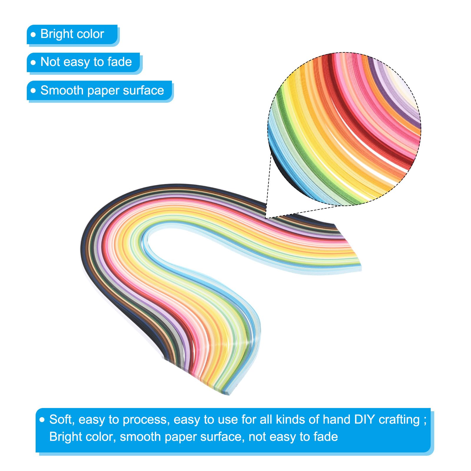 PATIKIL 1500pcs Quilling Strips Paper, 5mm x 54cm Origami Paper Quilling Kits for Adults Beginner Art DIY Craft Christmas Multicolor - Image 3