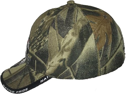 Miniatura 6 de AES Gorra bordada de camuflaje con diseño de águila nativa india y orgullo nativo americano, Camo