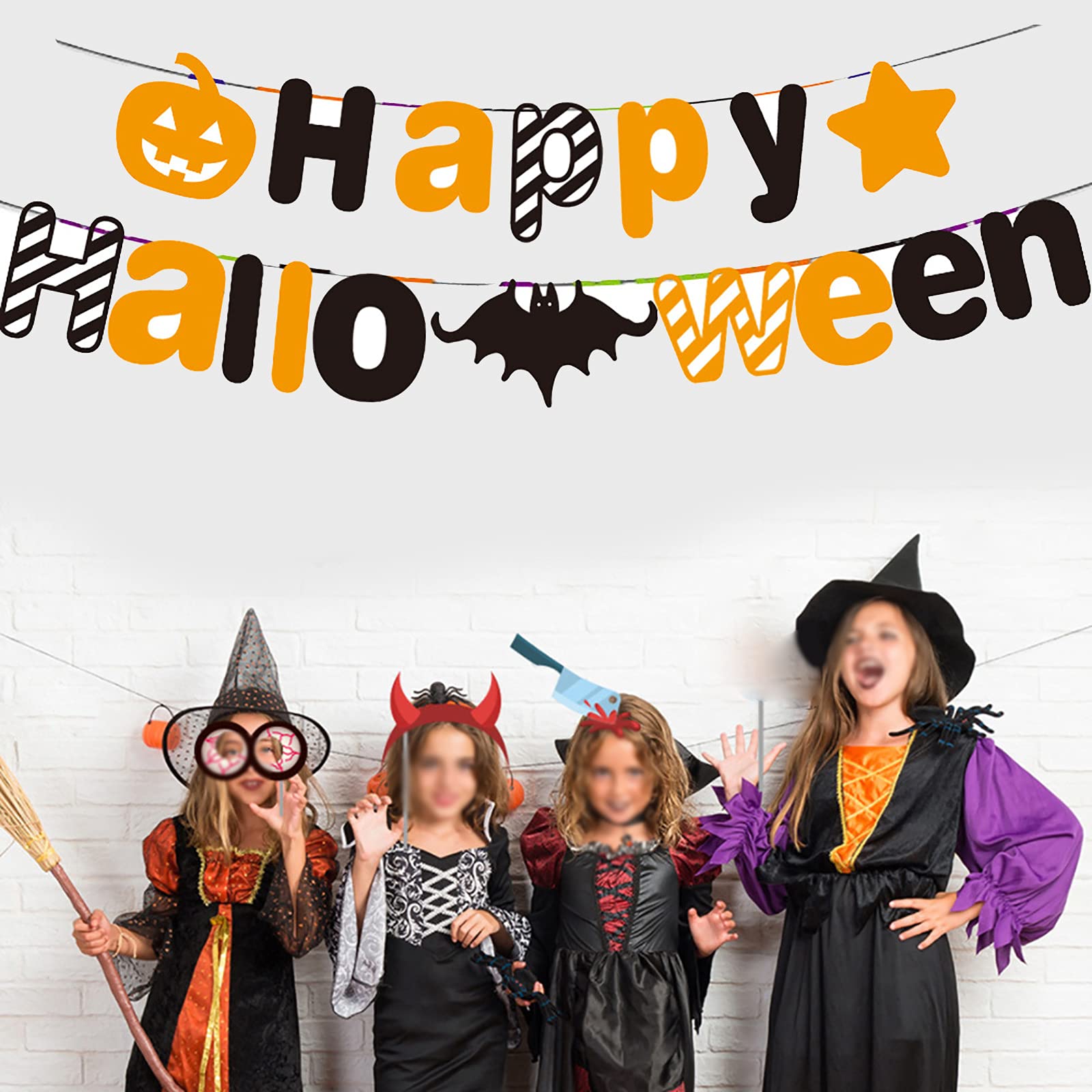 ○ハロウィン ガーランド 飾り 壁飾り パーティ　halloweenガーランド Amazon | ハロウィン ガーランド 飾り 壁飾り吊り 旗 装飾