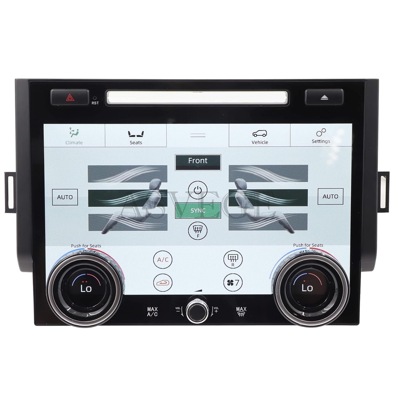 ASVEGE 10,1 pollici Pannello AC per Climatizzatore dell'aria Condizionata Touch Screen LCD per Land Rover Range Rover Sport L494 2013-2017, Versione di Aggiornamento con Guida Installazione.