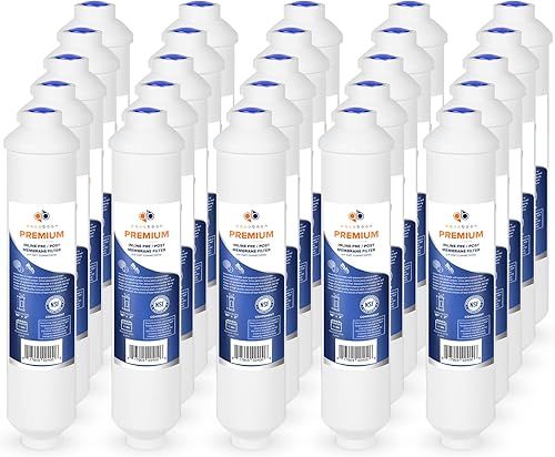 Vista 50 de Aquaboon Filtro de agua de pulido de carbono en línea prémium para sistema de ósmosis inversa, tamaño estándar (ajuste de conexión rápida), repuesto