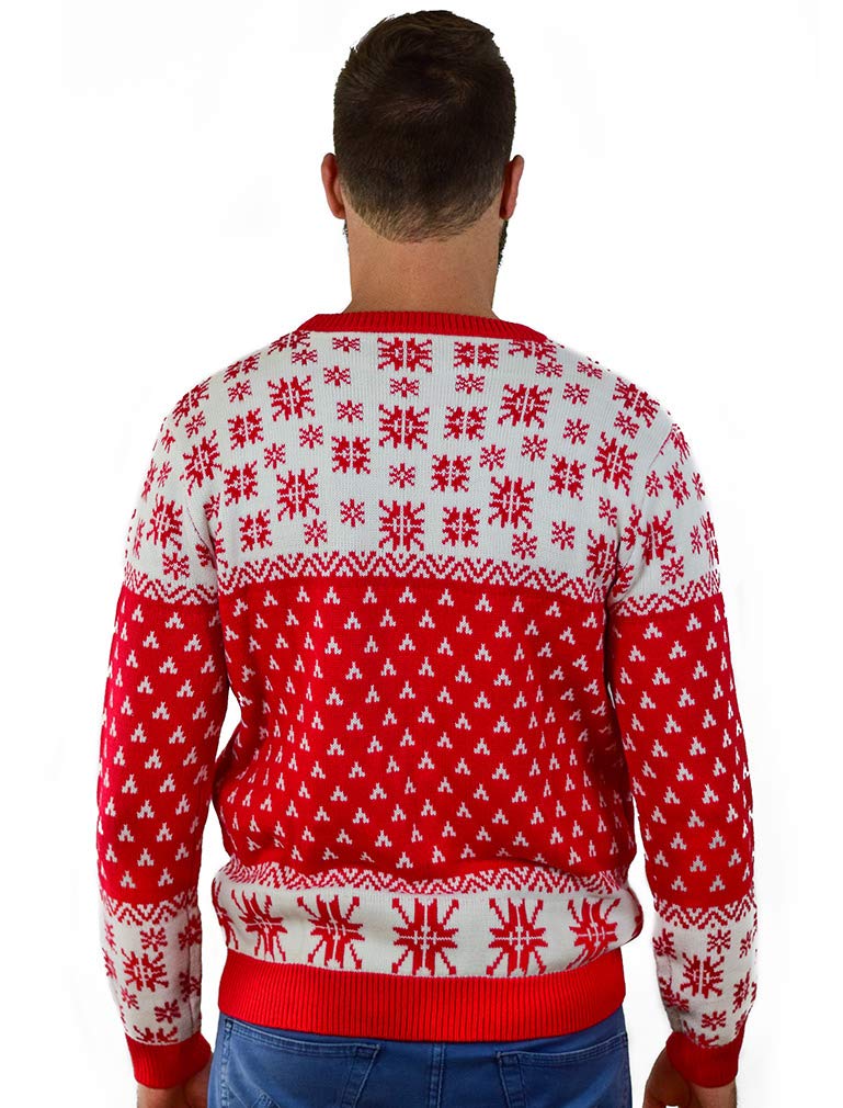 Pullover Herren Damen Strickpullover Weihnachtspullover Herren Damen T-Rex Sweater