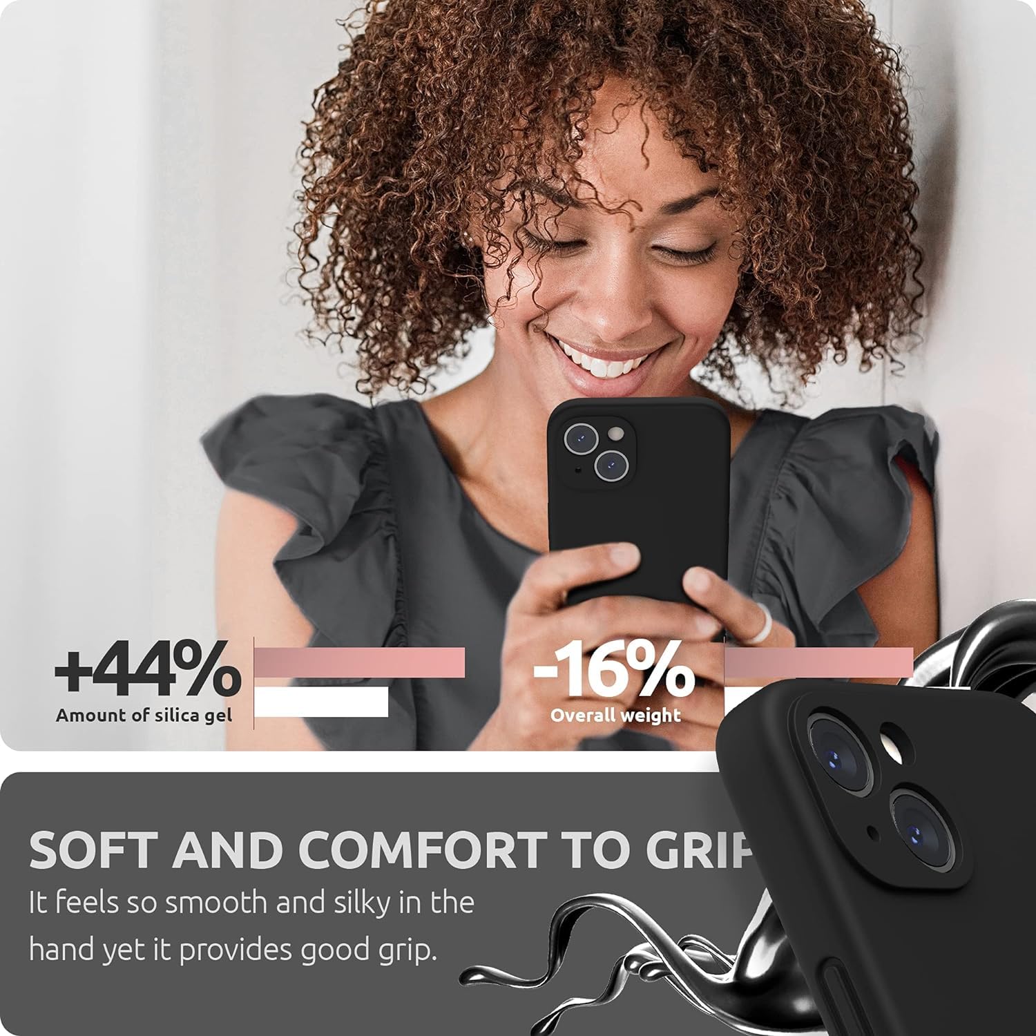 Coque Noire Little Boutik Pour IPhone 13 (6,1 Pouces) - Protection Slim Et élégante - Neuve
