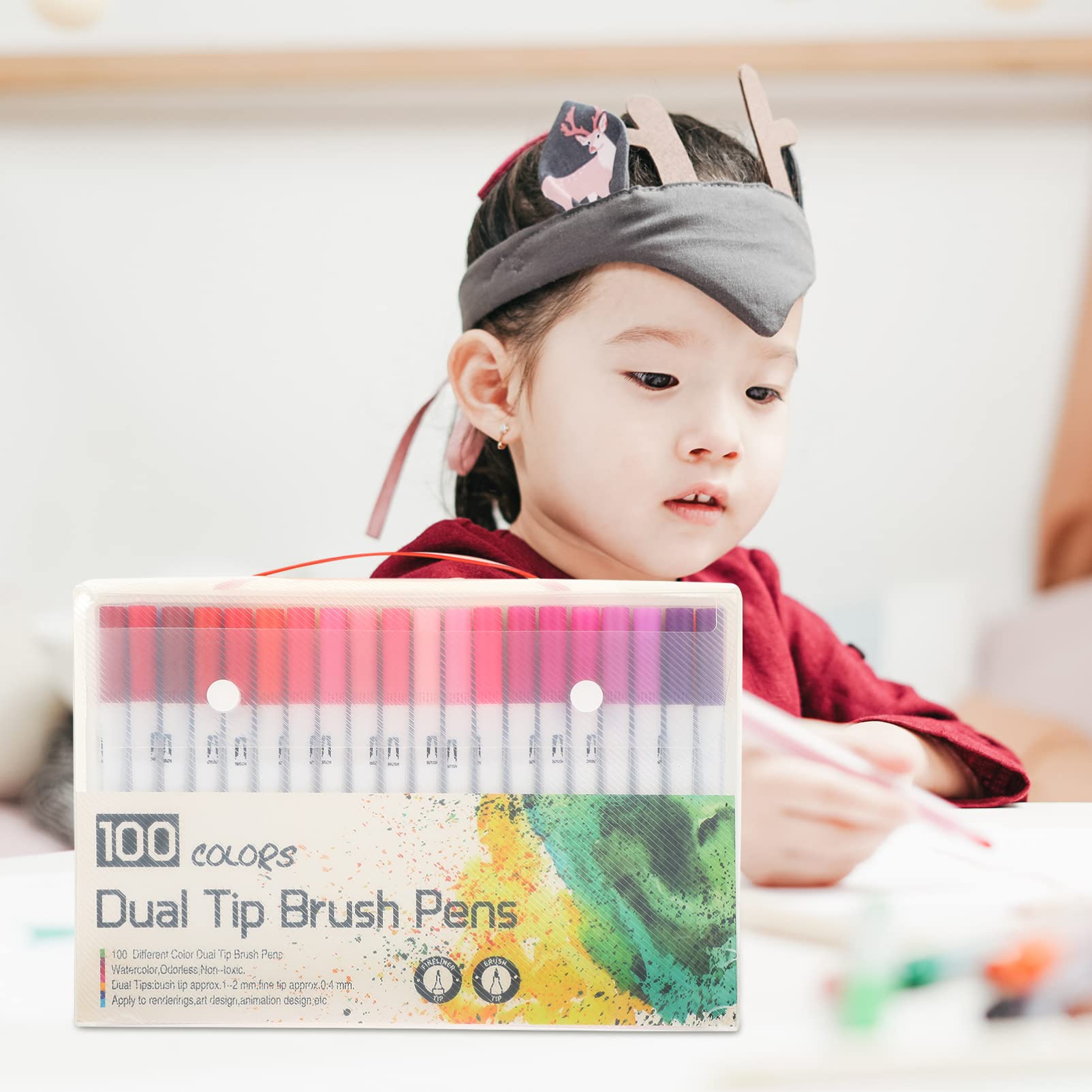 100stücke Marker Stifte Für Ausmalbücher Journale Und Planer Doppelseitige Pinsel Und Feinspitze Für Kalligrafie Und Kreative Projekte