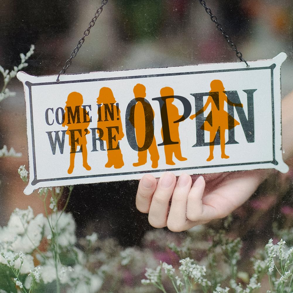 FINGERINSPIRE 3Pcs Human Figure Painting Large Stencil 8.3x11.7 PET Male Female Boys Girls Figures Model Spraying Big Stencil Reusable Human Body Silhouette Wall Stencil Creative Hollow Out Template - Image 6