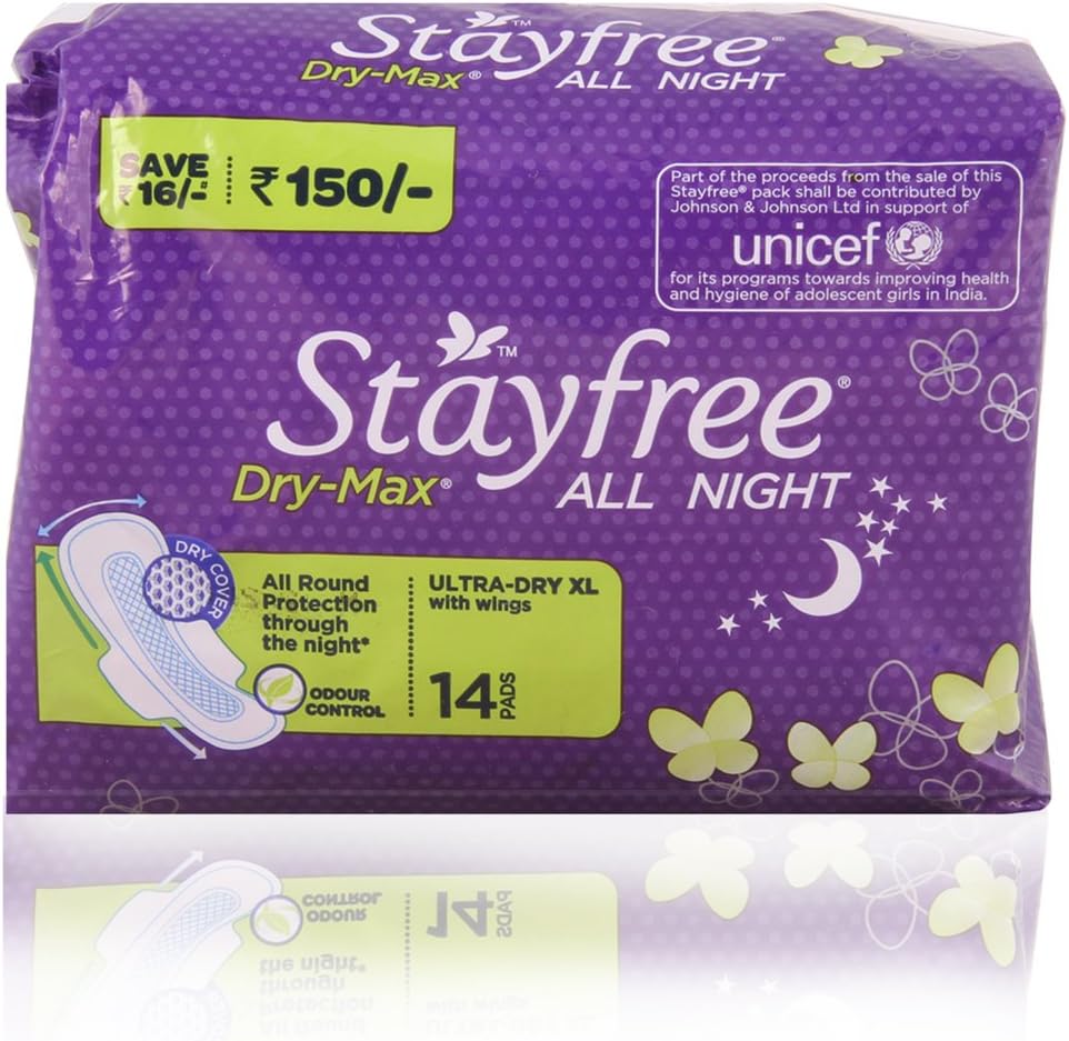 Sanitary Napkins - All Night Dry Max (XL With Wings), 14pcs Pack
