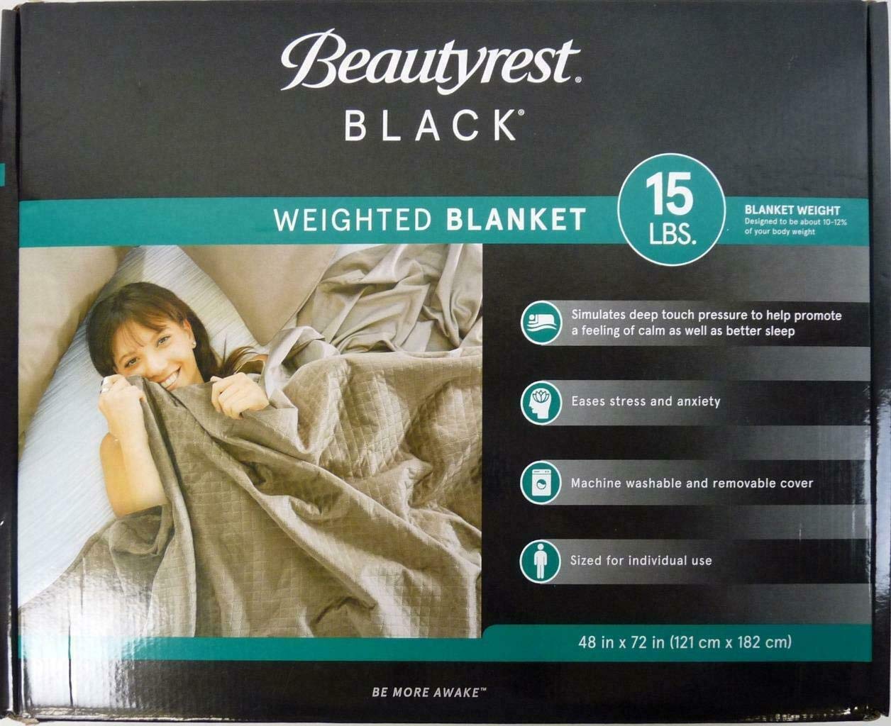 Beautyrest Black Weighted Blanket,Beige 15lb : Amazon.ae: Kitchen