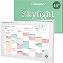 Skylight Calendar: 15-inch Wall Planner Digital Calendar & Chore Chart, Smart Touchscreen Interactive Display for Family Schedules – Wall Mount Included, Great for Organizing Your 2026 Calendar