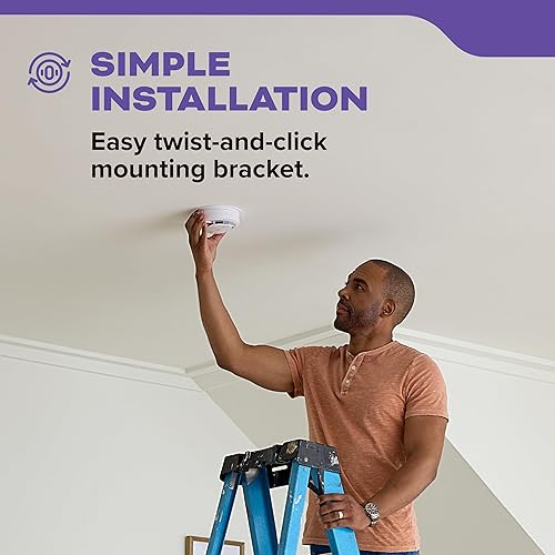 Miniatura 10 de Kidde Detector de humo y monóxido de carbono cableado, batería de reserva de 10 años, alertas de voz, indicadores de luz de advertencia LED