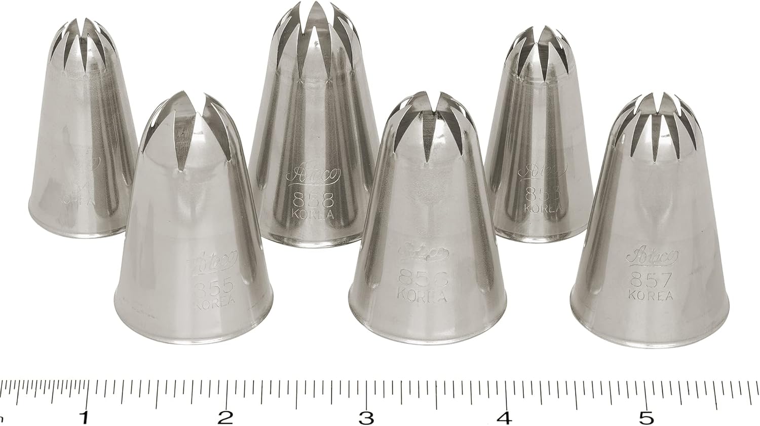 Ateco 857 深く閉じた星型デコレーションチューブ