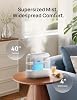 Humidificador Dreo para dormitorio, llenado superior de 4L para habitación grande, 36 horas, 28 dB, niebla fría supersilenciosa, para guardería, plantas, interior, luz nocturna, fácil de limpiar y llenar, blanco 3