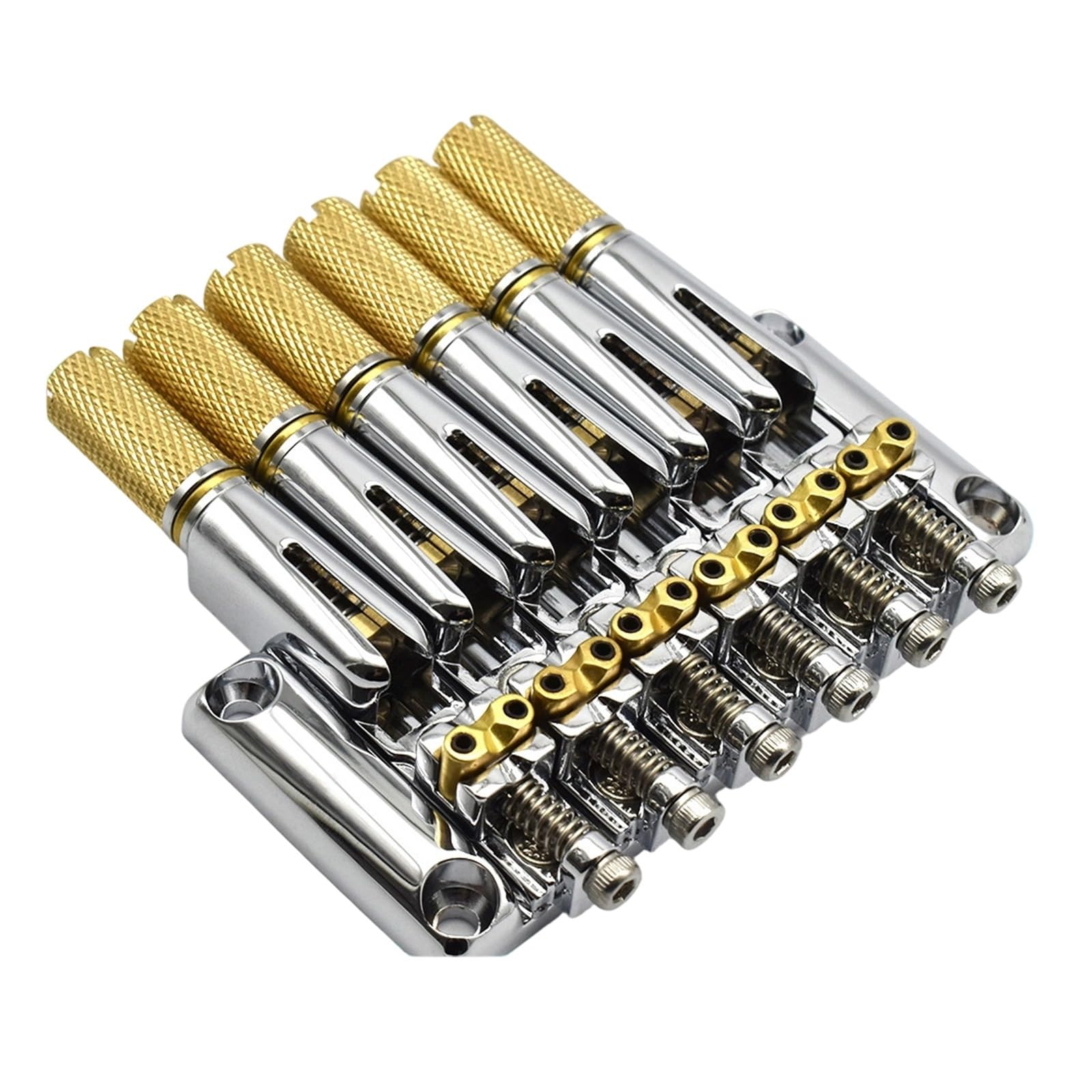 Guitar Bridge Accessories Set Di 6 Corde Per Chitarra Elettrica Headless Horse Cromato
