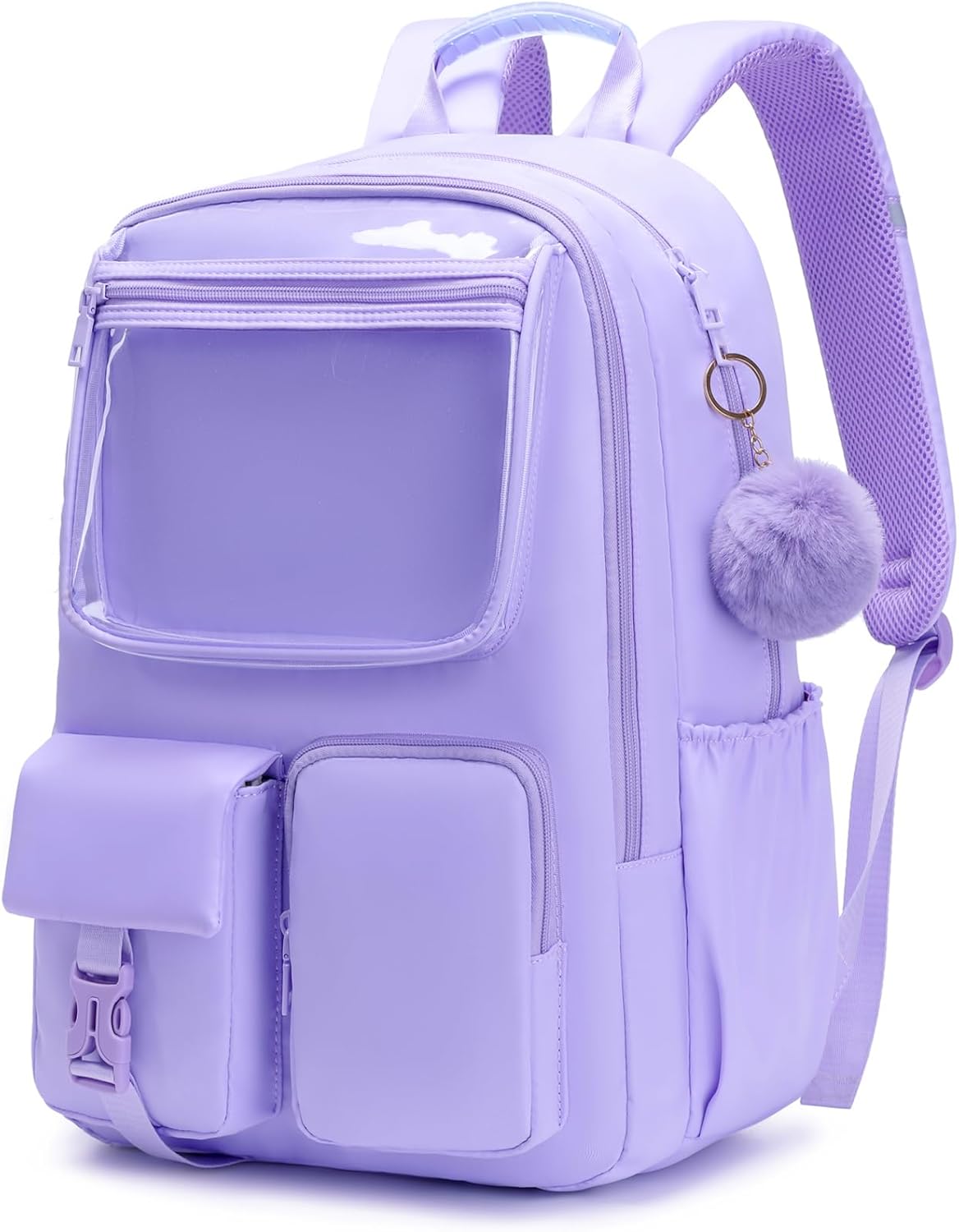 Kids Backpack for Girls Bookbag College Middle High School Bag for Student Black Plain Ita Bag