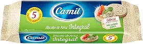 Camil - Biscoito de Arroz Integral Unidose Pct 5x18g