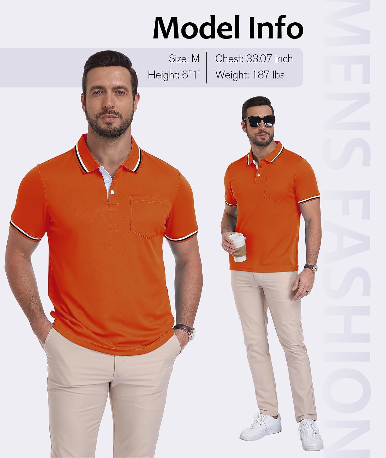 SWISSWELL 5 Pack Mens Polo Shirts Short Sleeve with Pocket Performance Golf Polos for Men Casual Collared Athletic T-Shirt