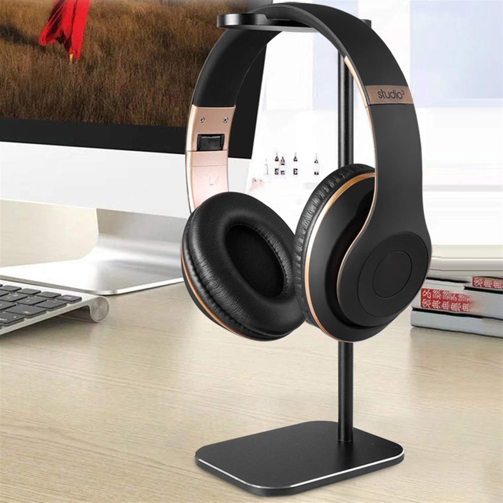 Supporto per Cuffie con Gancio in Lega di Alluminio - Supporto da scrivania per Auricolari, Staffa in Metallo per Gaming