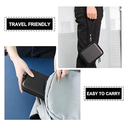 Miniatura 5 de Supmay Estuche rígido de transporte para consola de juegos portátil RG407V, bolsa de almacenamiento protectora con bolsillo de malla con cremallera