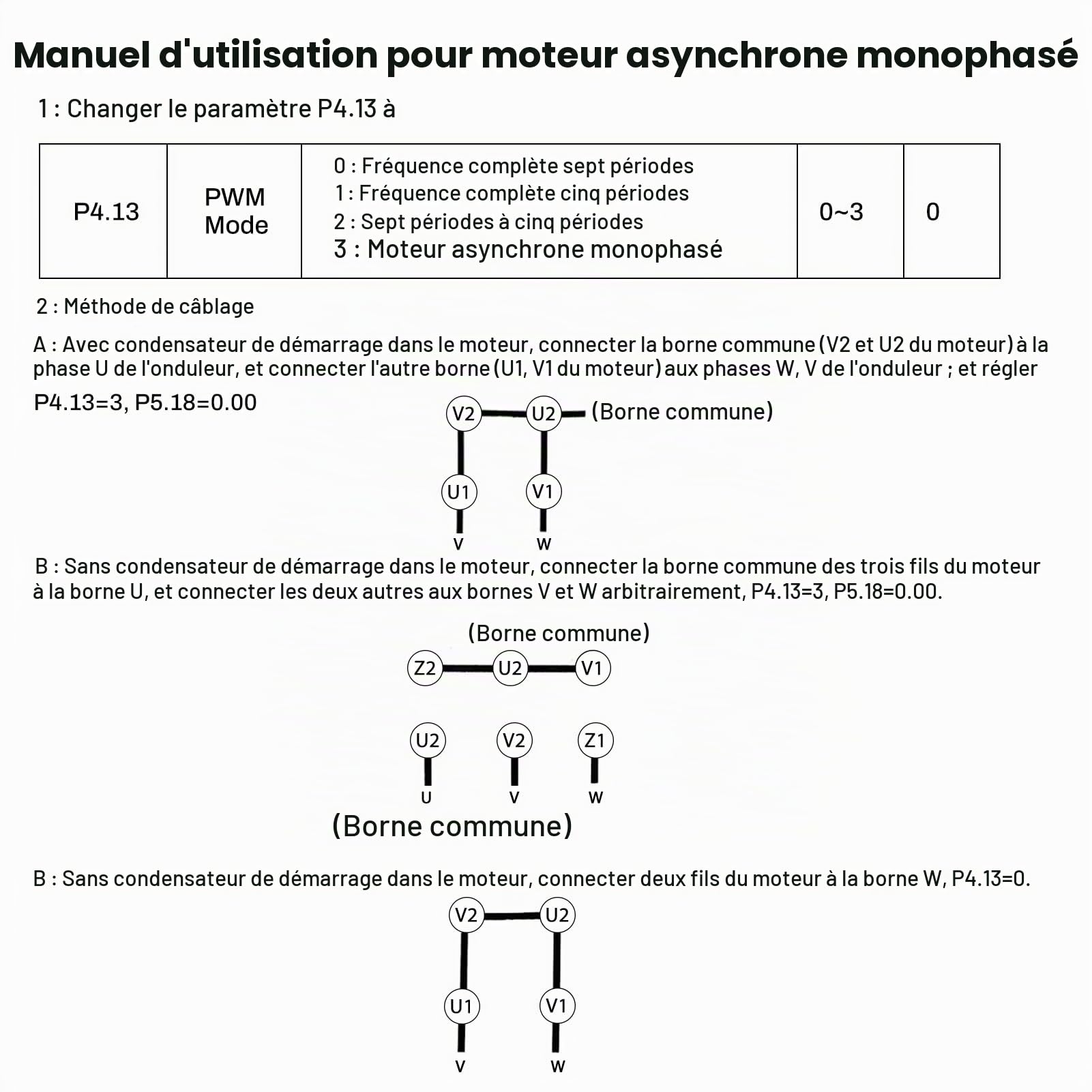 Variateur de Fréquence pour Moteur VFD, Convertisseur de Fréquence 2.2kW Entrée Monophasée 220 V Sortie Monophasée 220 V Convertisseur de Fréquence CNC avec Câble d'extension de 2m