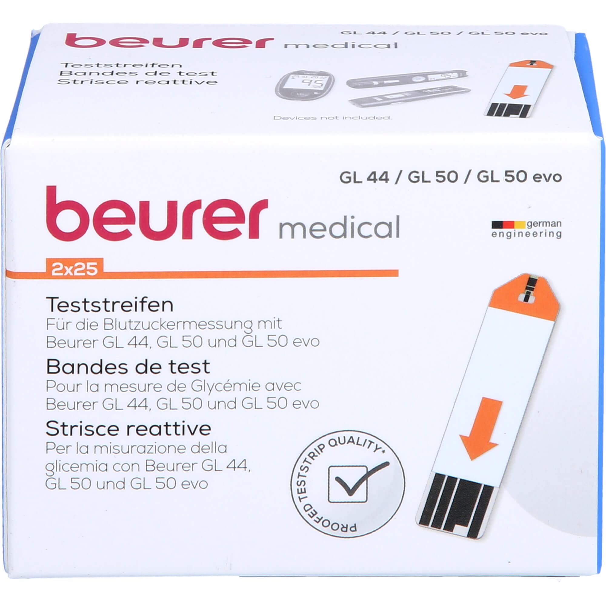 BEURER GL44/GL50 Teststreifen 50 St Teststreifen