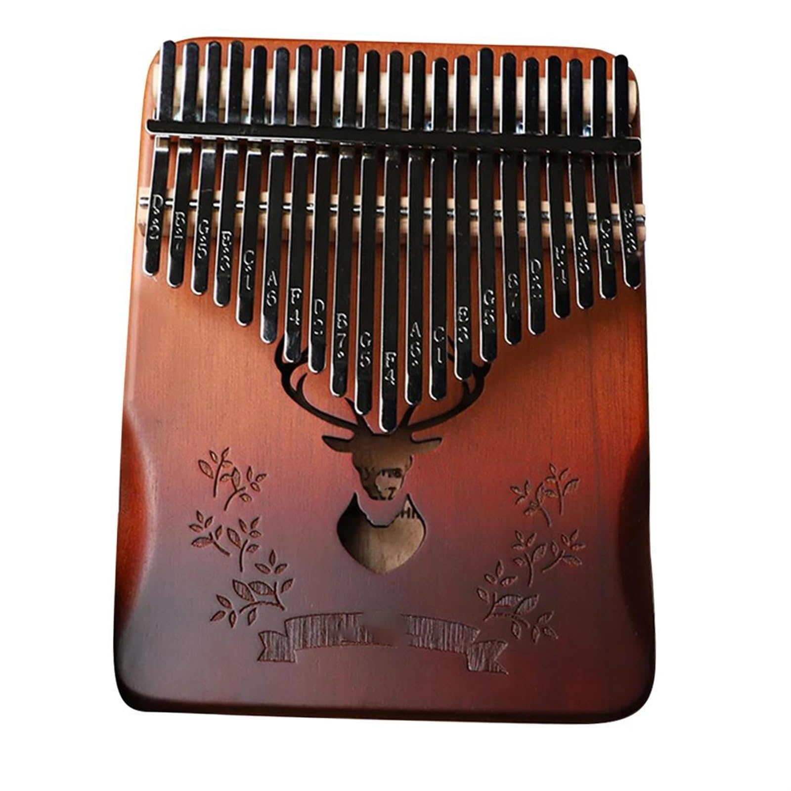 Kalimba Kalimba 21-klawiszowa Pianino Kciukowe W Zestawie Futerał Młotki Stroikowe Odpowiednie Dla Początkujących Dorosłych(B)