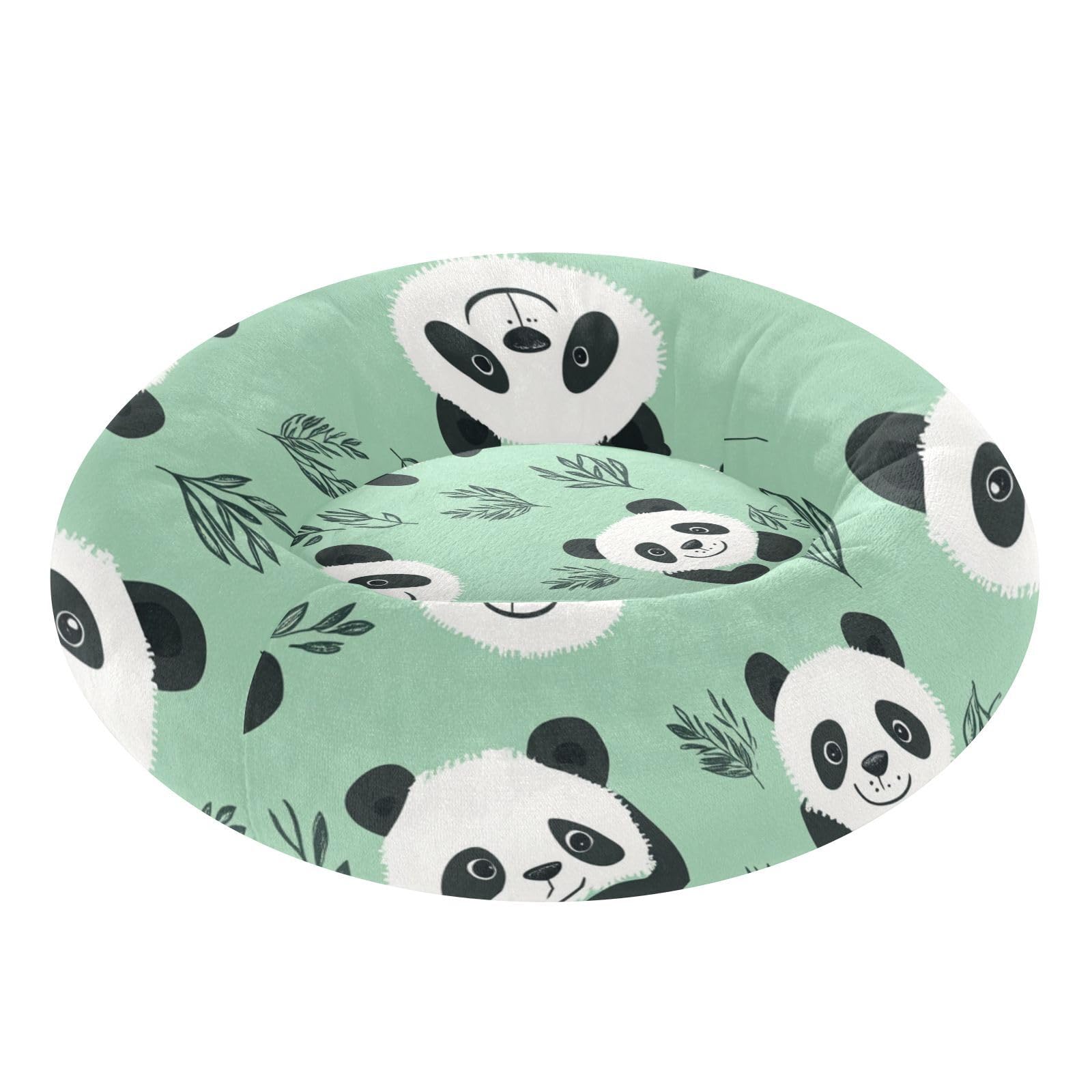 Lit pour chien de taille moyenne Pandas panier apaisant chaud M