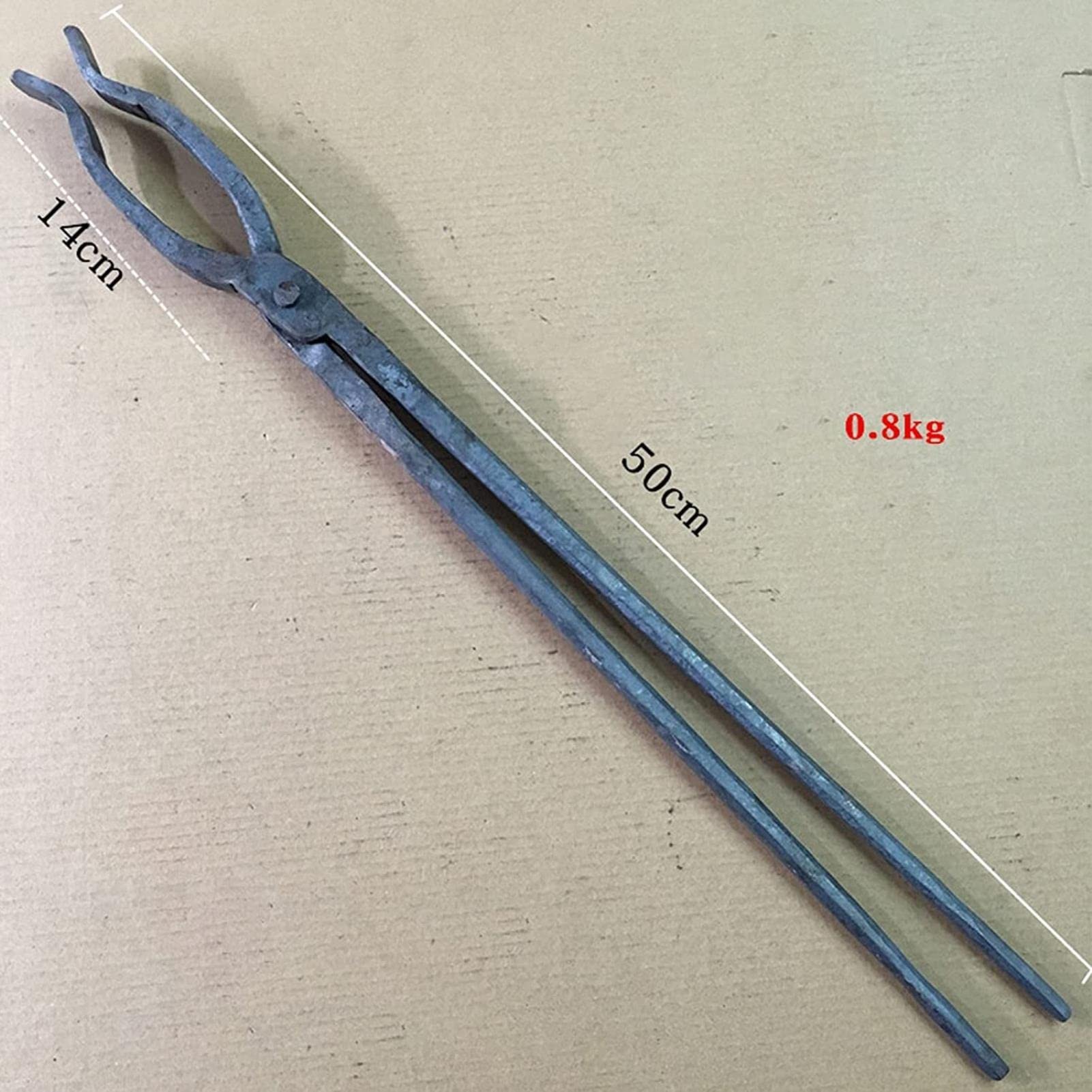Tenazas de herrero,Tenaza de forja Ponga De Herrero Compensado De Blacksmith For Cuchillo De Yunque Que Fabrica Una Longitud De Herrero De 500 Mm, La Pinza De Herrero Se Puede Calentar Ingeniero De He