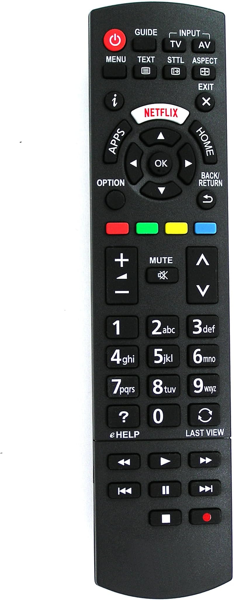 AlltroReplacement Remote Control for PANASONIC TV N2QAYB001178