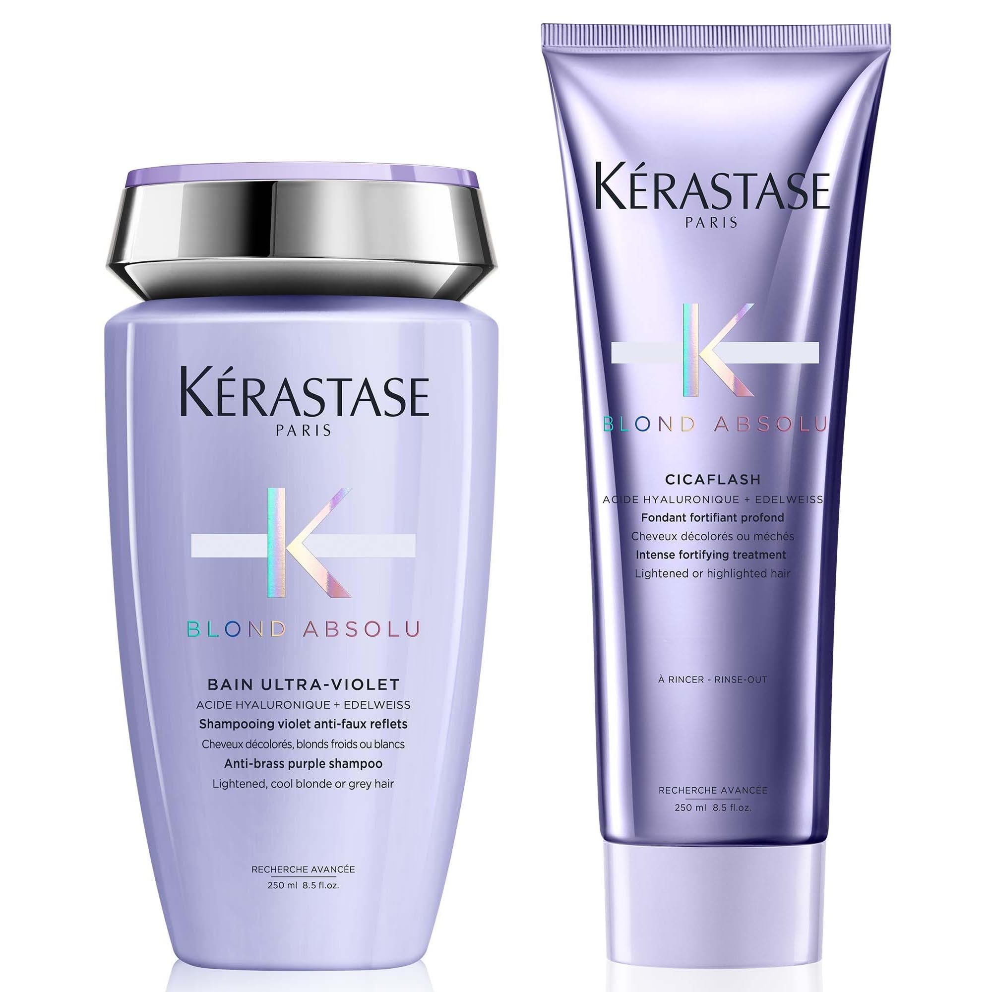 Blond Absolu Bain Ultra-Violet 250ml & Blond Absolu Cicaflash Conditioner 250ml Duo