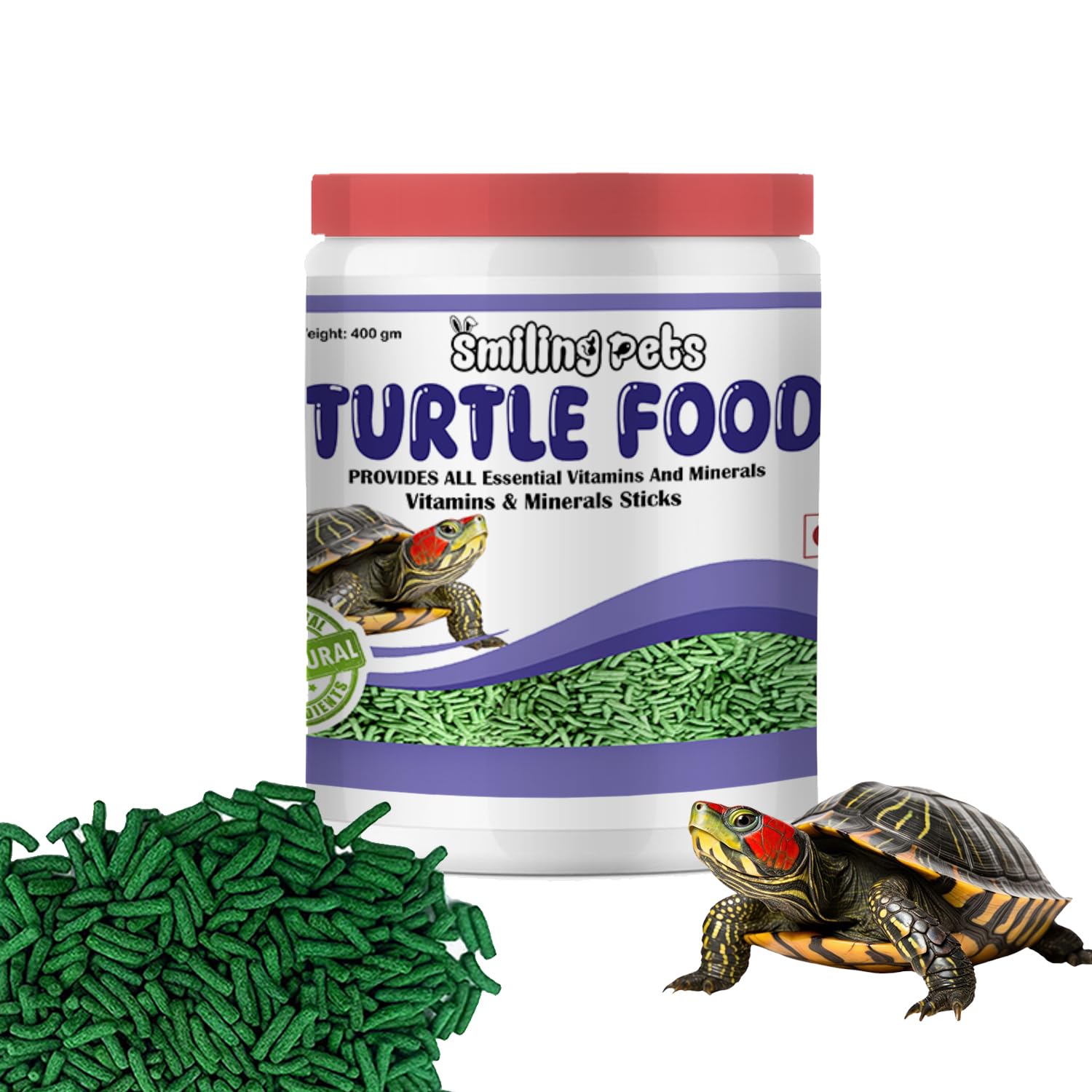 Smiling Pets All Life Stage Turtle Food Sticks Daily Nutrition Sticks Food with Protein, Vitamins, Minerals for Red-Eared, Musk, Mud, Cooter Turtle and Land Tortoise 400GM (B0CXNY3GPJ) Amazon Price History, Amazon Price Tracker