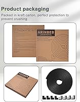 Vista 6 de Protector de esquina de espuma para bordes y esquinas, con parachoques de seguridad de espuma de 19 pies de longitud, protectores de esquina de mesa