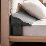 Bed Wedge Pillow for Headboard Gap Queen Size 60", Mattress Gap Filler for 0-8" Space, Prevents Pillows & Items from Falling, High Density Foam Support Pillow with Side Pockets