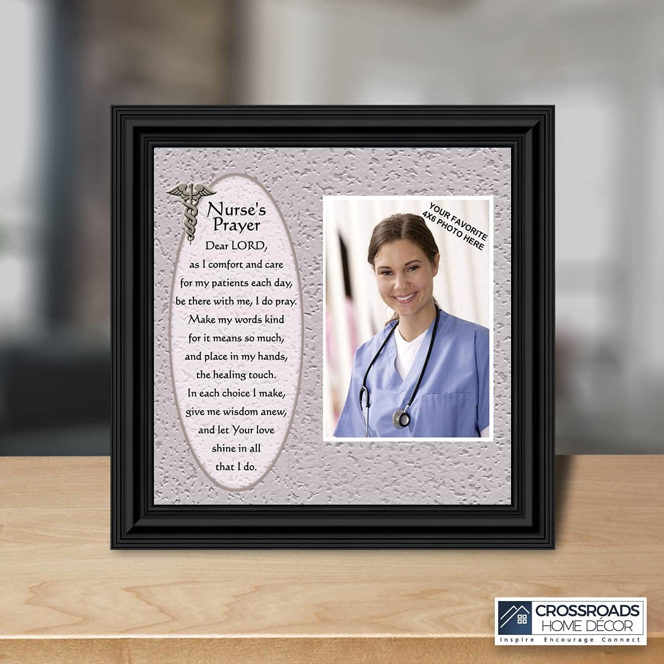 Crossroads Home Décor Nurse Gifts for Women - Nurse Graduation Gift Picture Frame, 6797B