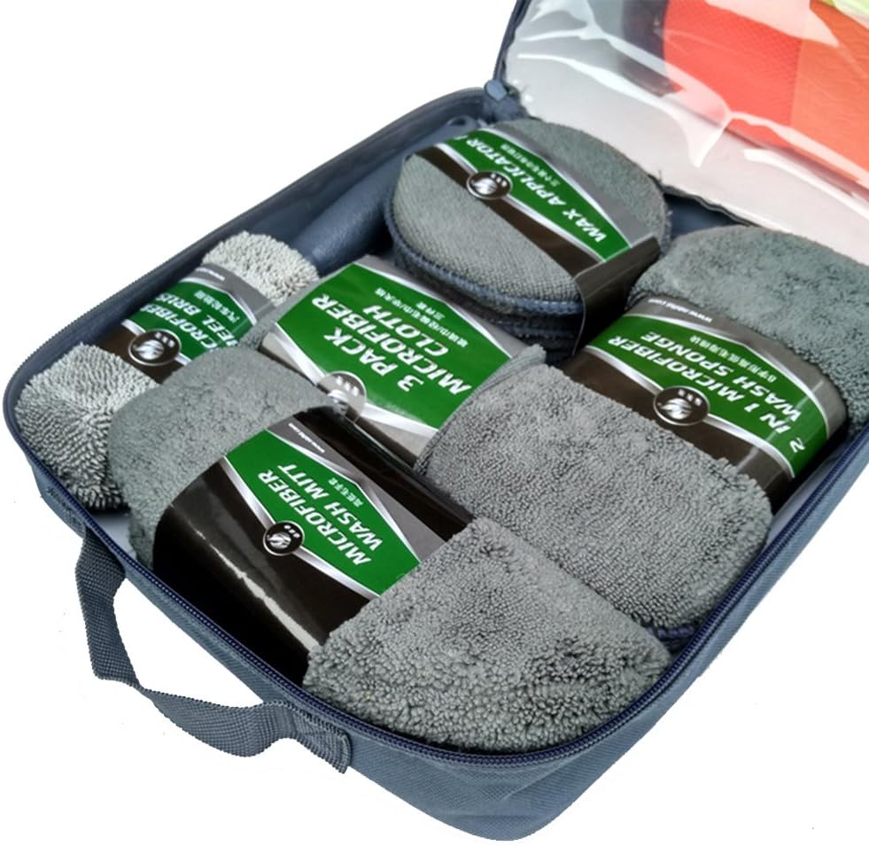 Fristee Car Valet Pack With Wash Mitt And Sponge Luxury Car Care In Pack Set of 9