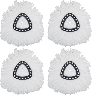 4 Packs Replacement Mop Head Spin Mop Replacement Head Mop Head Replacement Microfibers Mop Head Refill Easy Cleaning Mop Head Replacement