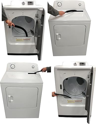 Miniatura 2 de Accesorio de vacío para ventilación de secadora, herramienta de limpieza de grietas para secadora de ropa, cepillo trampa de pelusa con manguera