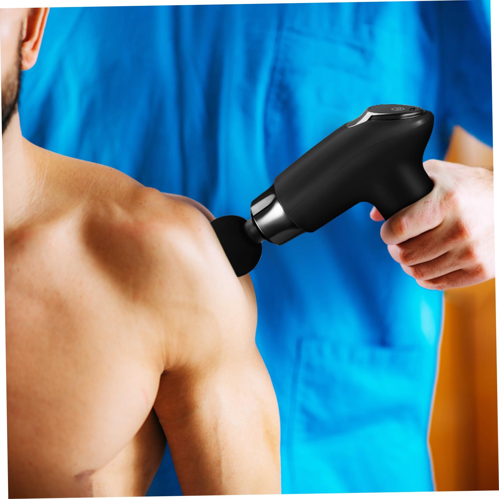 Pistola De Fascia Eléctrica Inteligente Masajeador De Percusión Muscular Portátil Masaje Para Oficina Hogar y Atletas