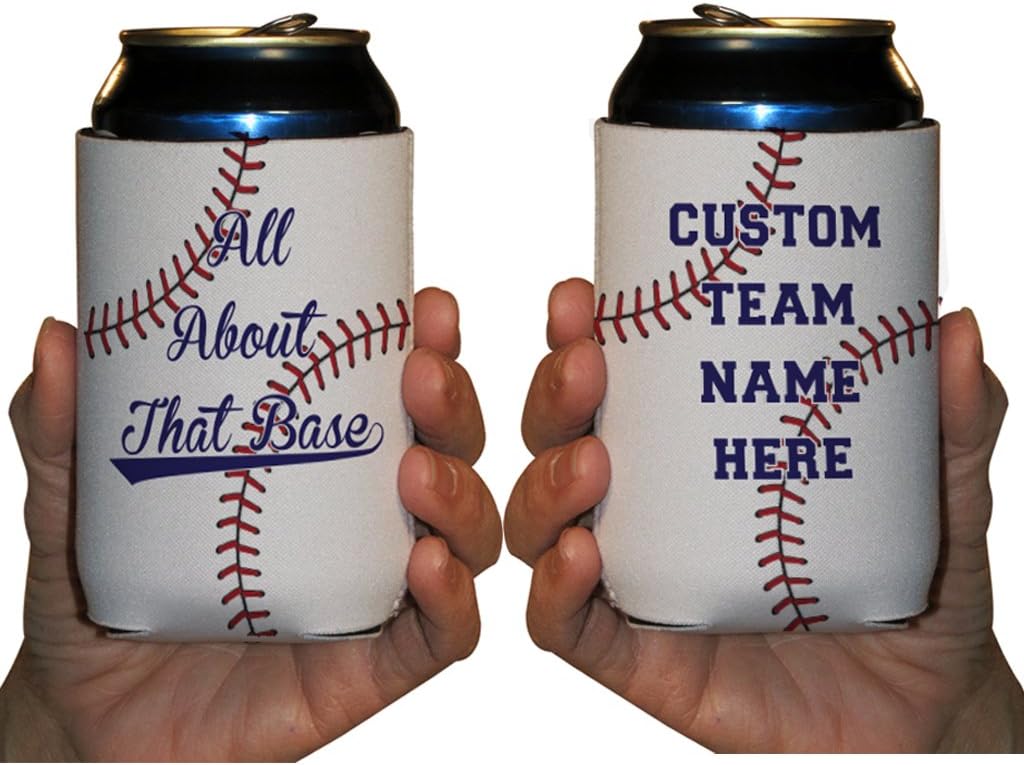 VictoryStore Can and Beverage Coolers - Custom Baseball Team Can Cooler, All About The Base