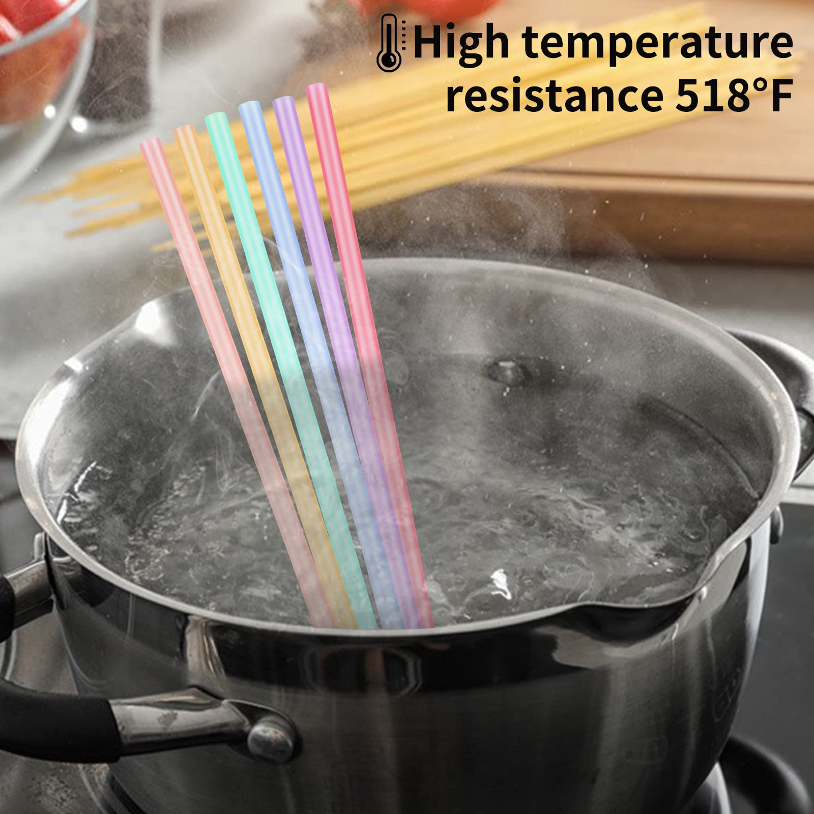 BBASILIYSD 6 beccucci protettivi in silicone per uso alimentare, morbidi e riutilizzabili, tappi di ricambio per cannucce in acciaio inox, senza BPA, per cannucce in acciaio inox (colori misti