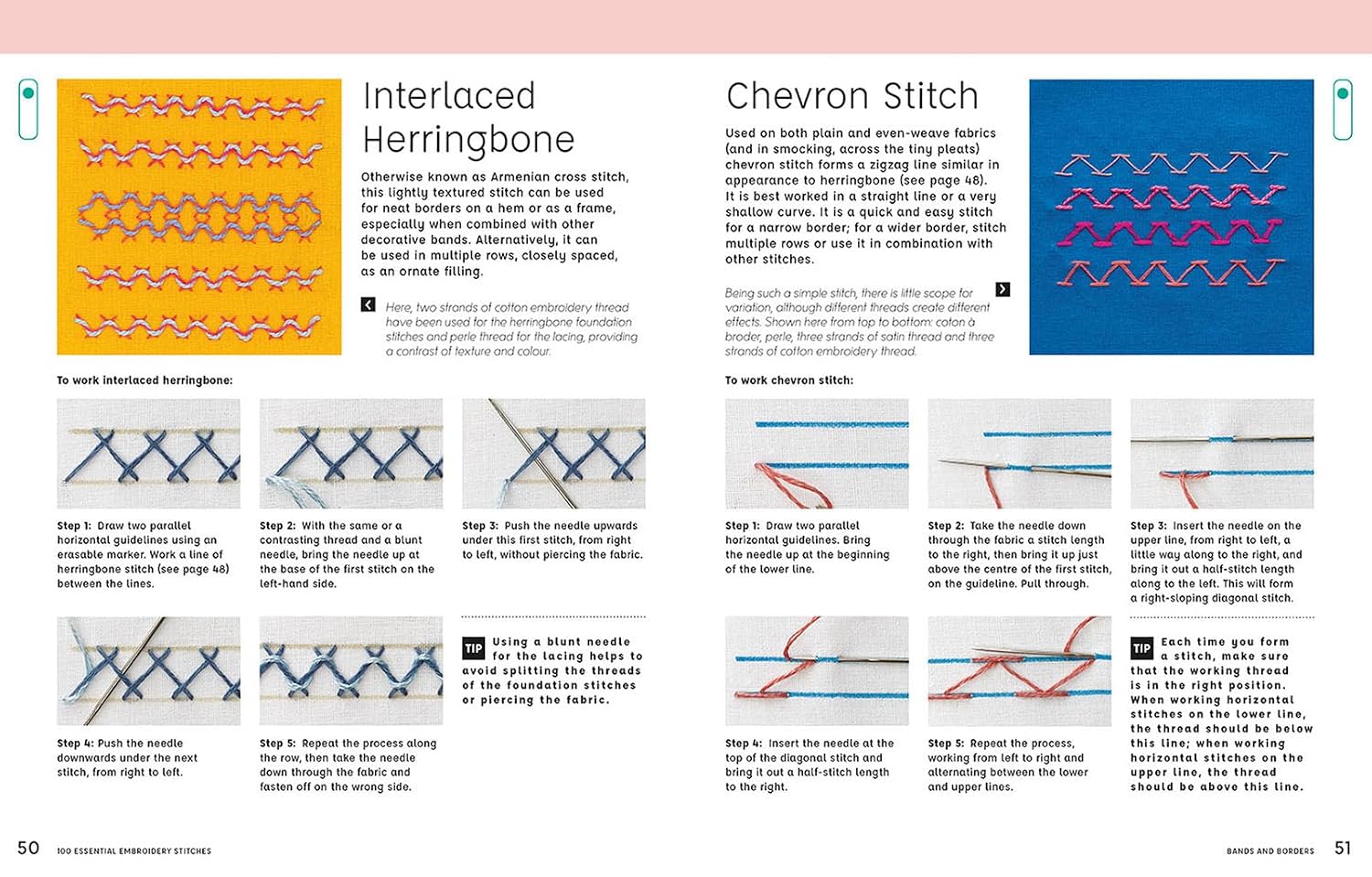 100 Essential Embroidery Stitches