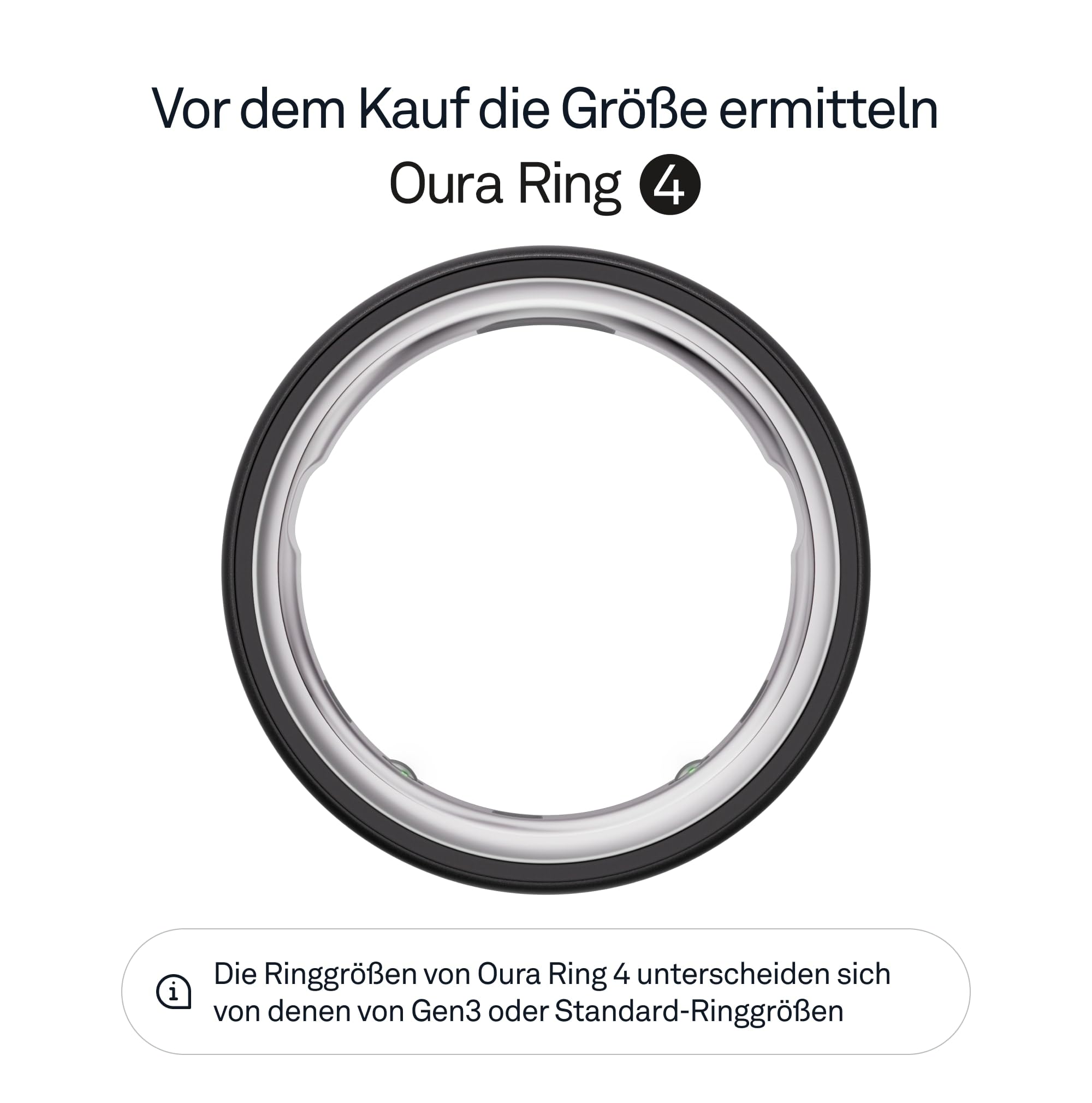 Oura Ring 4 - Stealth - Größe 10 - Smart Ring | Messen Sie zuerst mit Oura Ring 4 Sizing Kit | Sleep Tracking Wearable - Herzfrequenz - Fitness Tracker - Bis zu 8 Tage Batterielaufzeit - 2