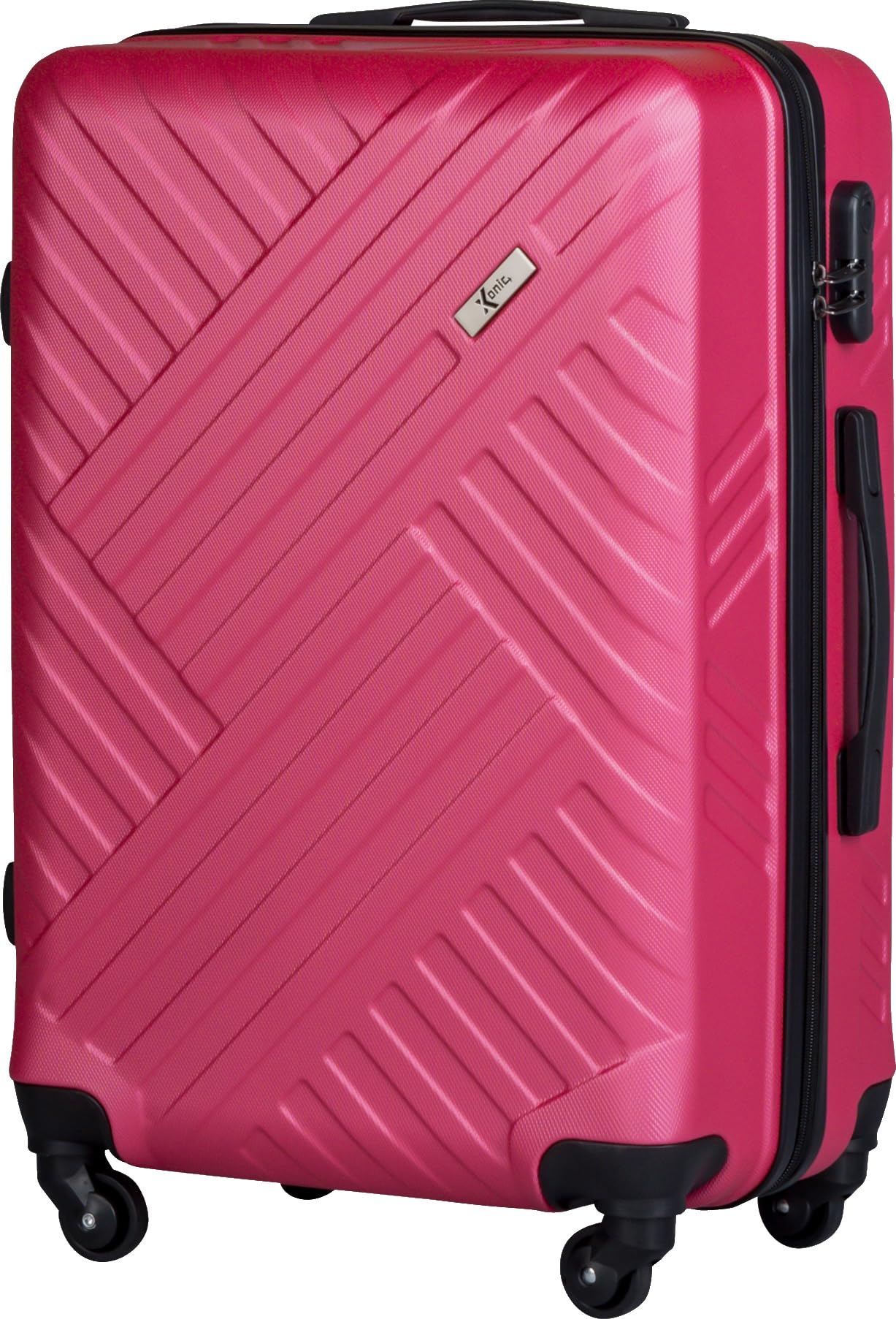 Xonic Design Reisekoffer mit Rollen– ABS Hartschalenkoffer mit 360° Leichtlauf-Rollen – hochwertige Koffer Trolleys Zahlenschloss in M, L, XL oder Set –Handgepäck Koffer, Suitcase