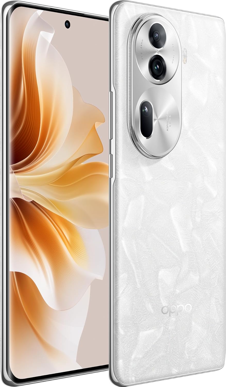 Oppo Reno 11 Pro CPH2607 Dual SIM 512GB ROM + 12GB RAM (GSM Only | No CDMA) Factory Unlocked 5G Smartphone (Pearl White) - International Version